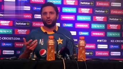 Descargar video: Shahid Afridi Press Conference in Mohali Before Match with New Zealand