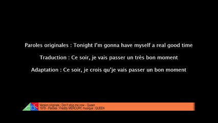 Don't stop me now [v2 - 4 voix] - VF CDC7