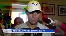 Rafael Nadal arrives in Caguas, Puerto Rico. 21 March 2016