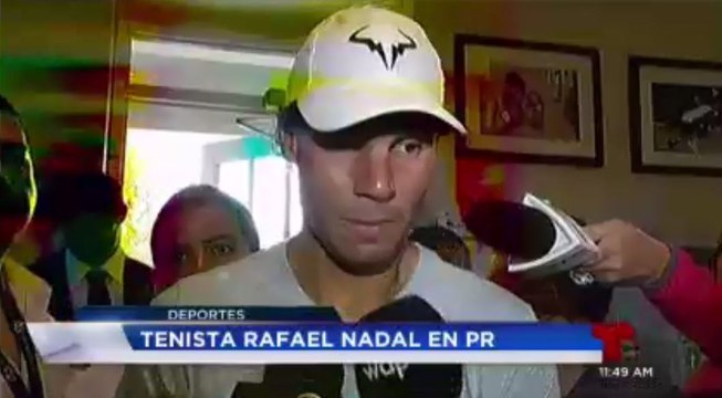 Rafael Nadal arrives in Caguas, Puerto Rico. 21 March 2016