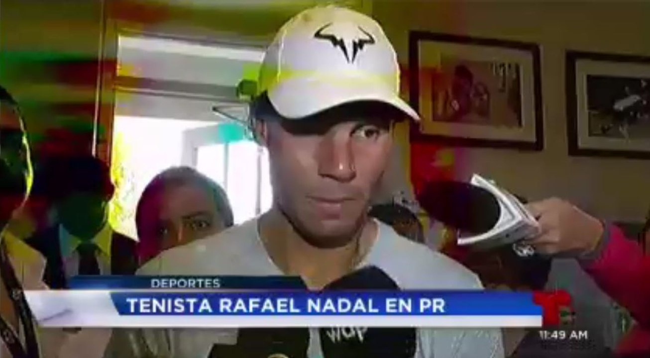 Rafael Nadal arrives in Caguas, Puerto Rico. 21 March 2016