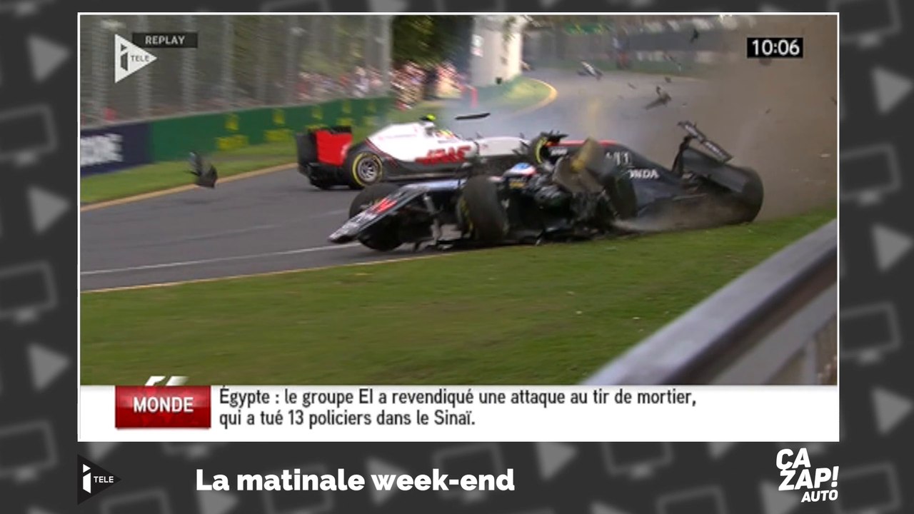 Un accident spectaculaire au Grand prix d'Australie