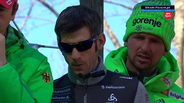 Simon Ammann 201m Fall Q Planica 2016