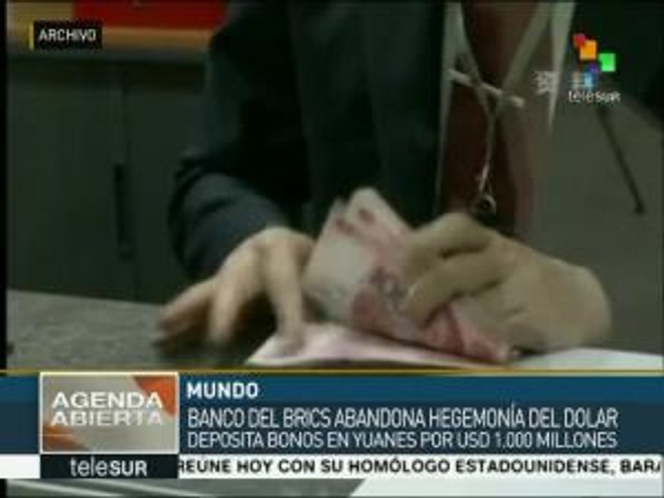 Banco BRICS inicia uso de yuanes en operaciones financieras