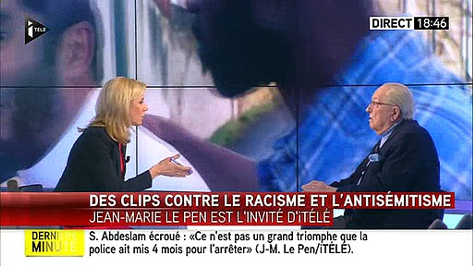 Jean-Marie Le Pen : "L'antisémitisme et le racisme sont en général le fait  de personnes d'origine musulmane" - Vidéo Dailymotion