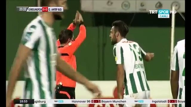 Giresunspor 0-0 Gaziantep BŞB Maç Özeti izle 19 Aralık 2015