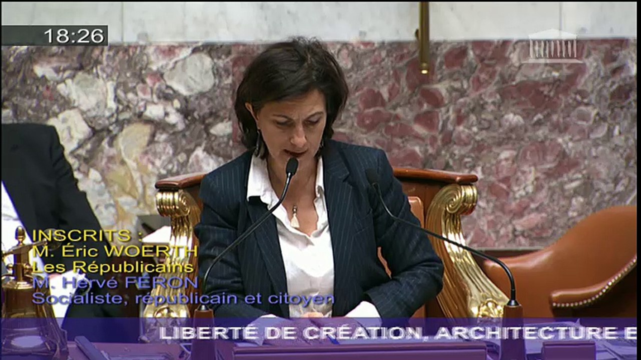 Intervention d'Hervé FERON en discussion générale sur le projet de loi Liberté de création, architecture et patrimoine