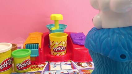 Popcorn Play Doh français – Play Doh le monstre qui dévore tout se goinfre de pâte à model