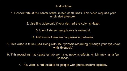 Change your Eye Color to Hazel with Hypnosis -