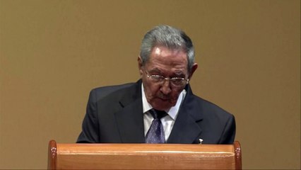Raúl Castro reclama el fin del bloqueo para Cuba