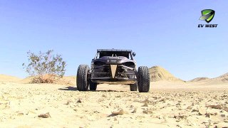 All Electric Off Road Race Car - Electric Vehicle Sounds - Silent Offroad Racing EV West Baja Bug