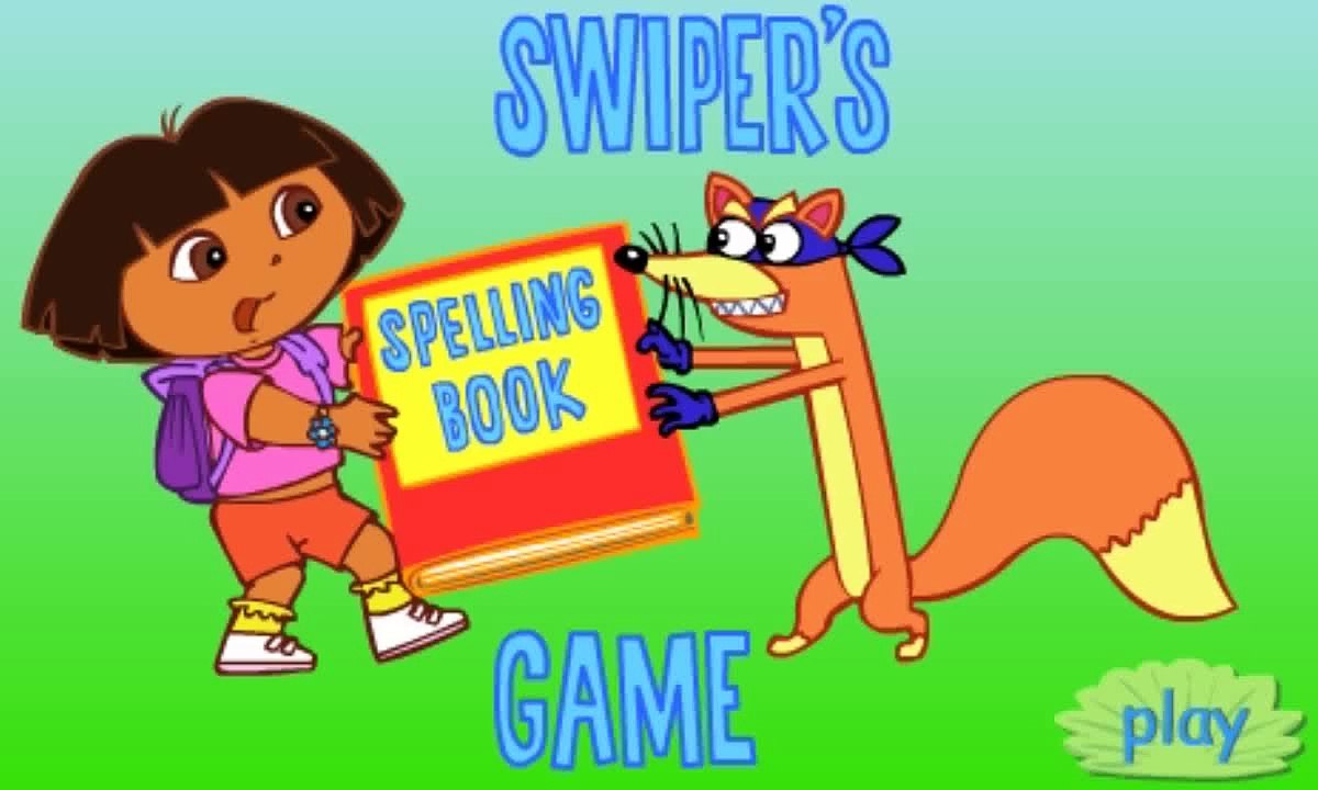Swipers Spelling Book Game - Dora the explorer