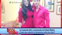 La Caramelo feliz y enamorada de Rafael Molina ¿Será que afecta la distancia entre los dos?