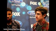 NASCARs Bubba Wallace and Ryan Blaney at American Idol 15