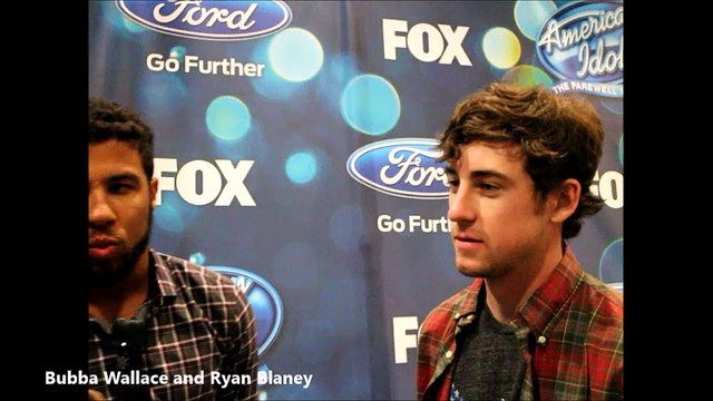NASCARs Bubba Wallace and Ryan Blaney at American Idol 15