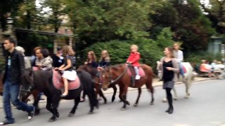 Eva's first pony ride
