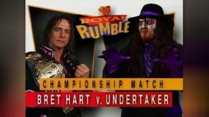 1996-01-21 WWF Royal Rumble - WWF World Heavyweight Title - Bret Hitman Hart VS The Undertaker