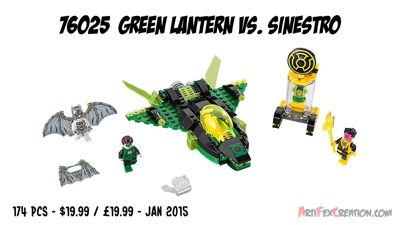 GREEN LANTERN vs Sinestro 76025 Lego DC Comics Super Heroes Stop Motion Set Review
