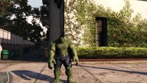 Incredible Hulk find Spiderman - super hero in GTA 5 mod crazying Hulk