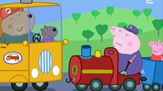 Peppa pig français   Le petit train de papa pig  Dessins Animés T'choupi