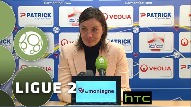 Conférence de presse Clermont Foot - Red Star FC (0-2) : Corinne DIACRE (CF63) - Rui ALMEIDA (RED) - 2015/2016