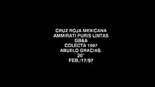 Colecta Cruz Roja Mexicana 1997