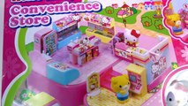 Hello Kitty Convenience Store Mini Doll Playset My Little Pony Lego go Shopping Toy Unboxi