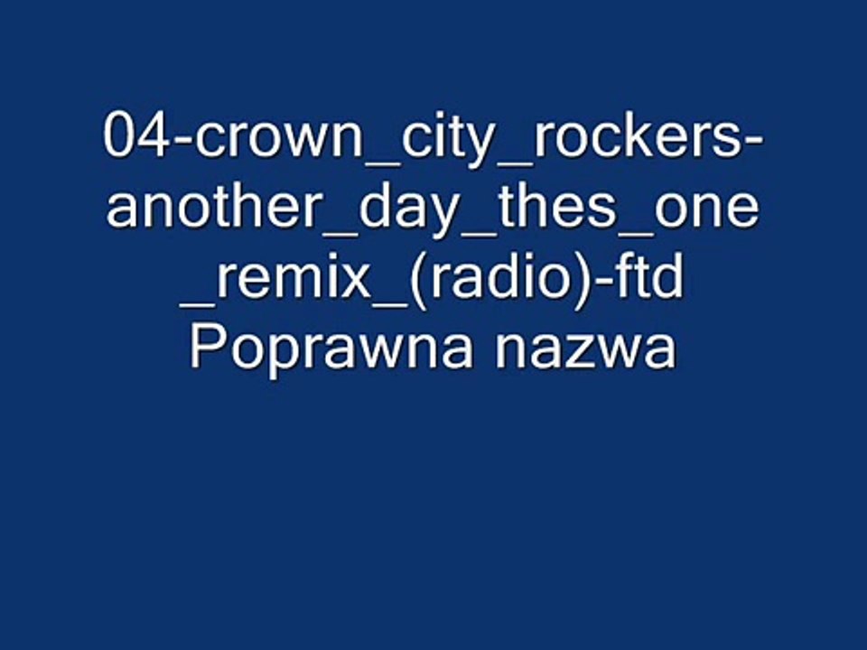 Crown City Rockers Another Day REMIX