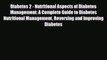 Read ‪Diabetes 2 - Nutritional Aspects of Diabetes Management: A Complete Guide to Diabetes