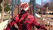 Kid Heroes Spiderman & Black Spiderman VS Carnage - Real Life Superhero Battle. who will win?