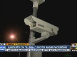 Lawsuits on “illegal” photo radar mounting