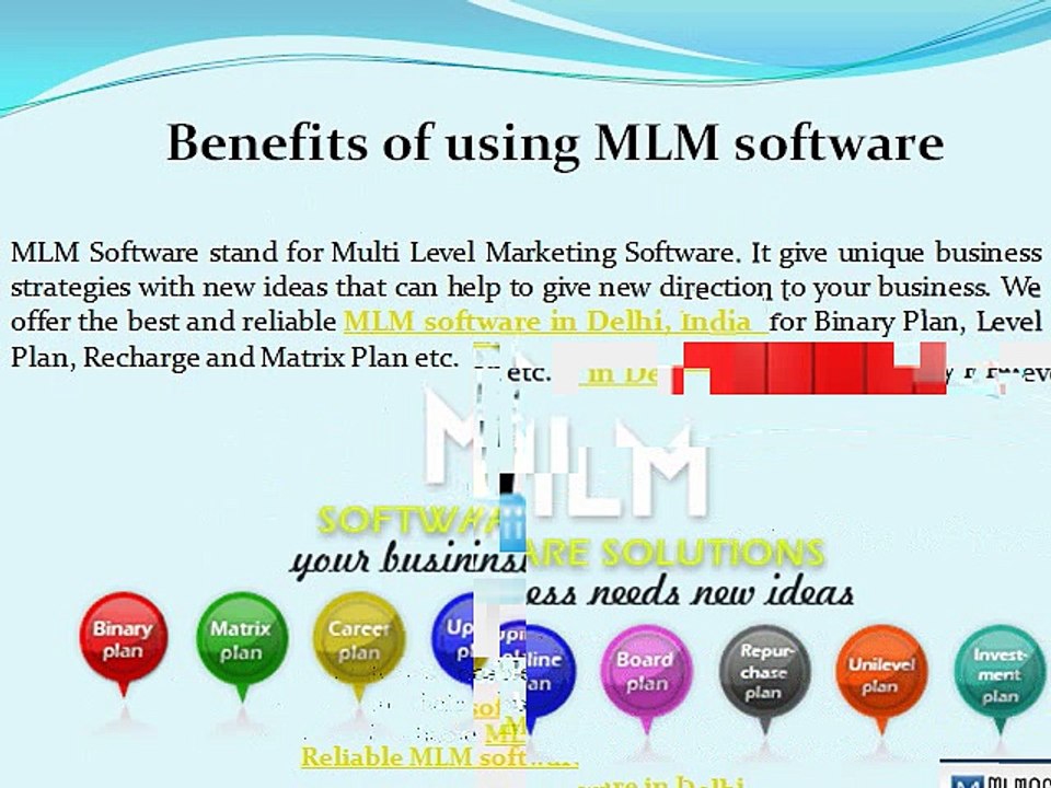 Why MLM software India is best from others ?