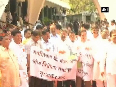 Shiv Sena protests outside Maharashtra assembly, demands AG s resignation
