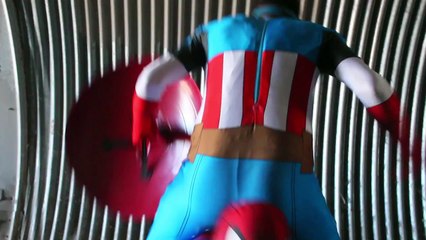 Spiderman Vs Captain America - In Real Life Selfie Battle - New Superhero Movie!