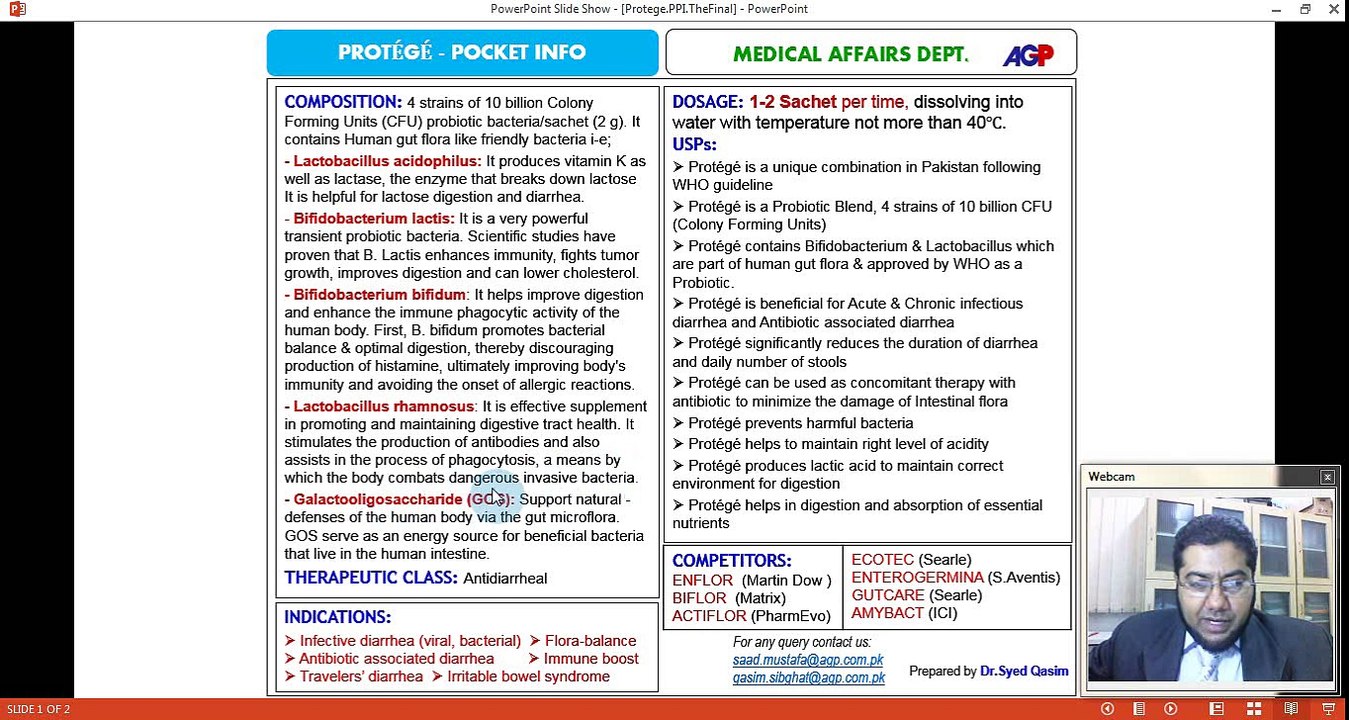 Protege Pocket Info Training by Dr.Qasim