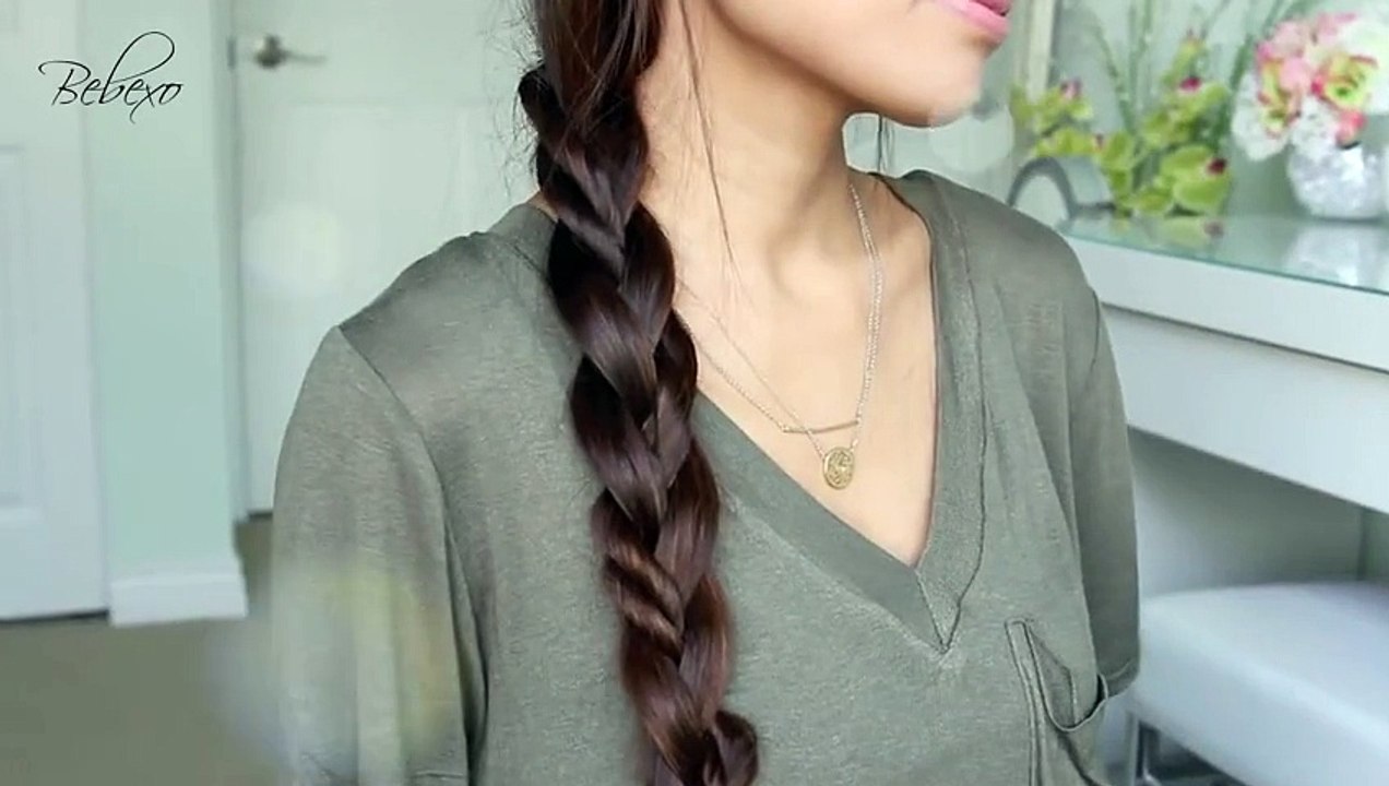 4-Strand Braid + Rope Braid Combo Hairstyles | Hair Tutorial
