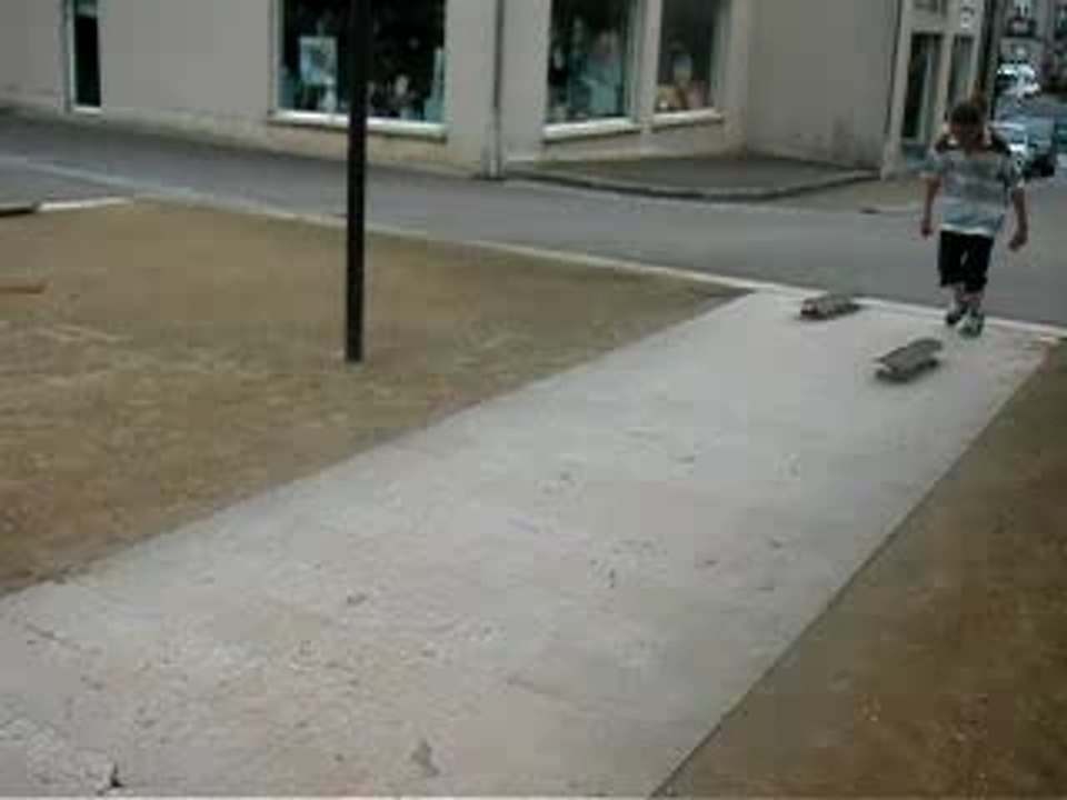 360 flip en montant cette marche de merde