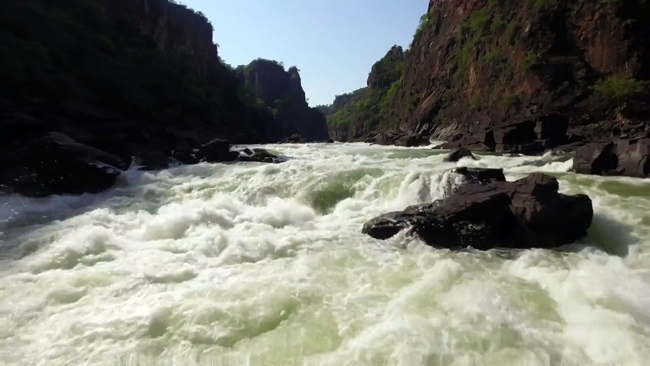 Des plongeons de 30 mètres aux chutes Victoria ! Dingue...