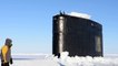 Un sous-marin des USA fait surface en brisant la banquise du cercle Arctique ! Impressionnant