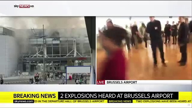 Alex Rossi reporting about the Brussels Airport explosions
