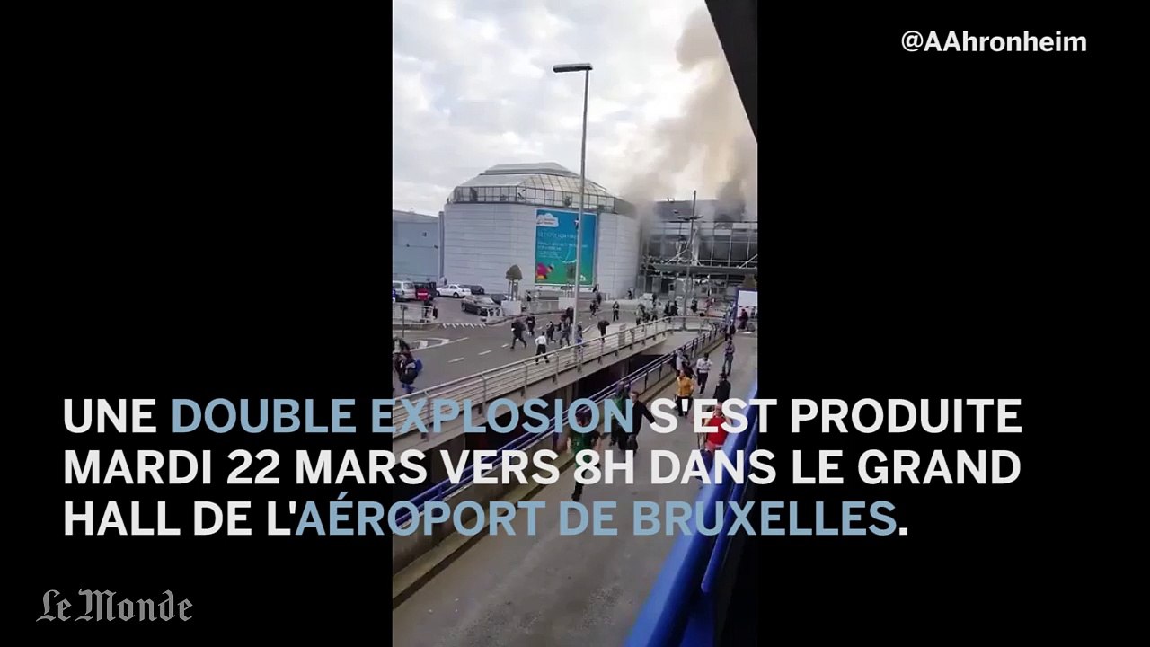 Double explosion dans l'aéroport de Bruxelles : les premières images amateur