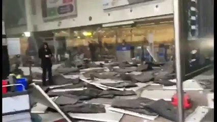 Bomb Explosion -Zaventem airport in Brussels Live