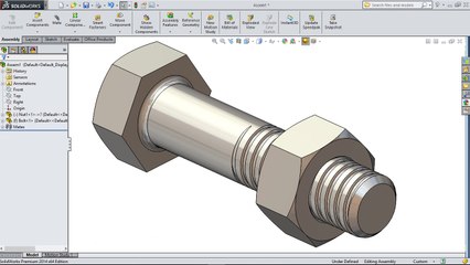 SolidWorks Bolt and Nut Tutorial