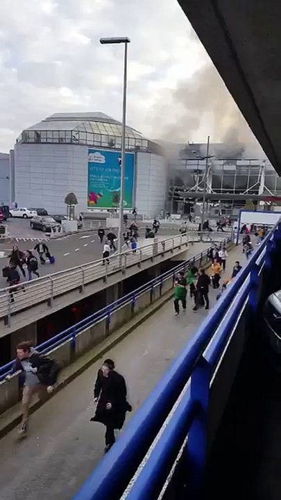 Premières images de l'attentat à l'aéroport de Bruxelles