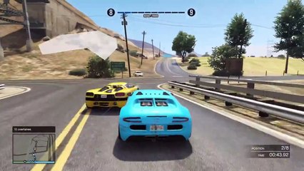 GTA 5 Online | Online Race With The Bugatti Veyron [1st Place]