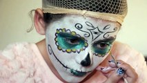 SUGAR SKULL MAKEUP TUTORIAL! | HALLOWEEN OR DAY OF THE DEAD! | KITTIESMAMA