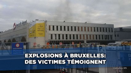 Explosions à Bruxelles: Des victimes témoignent