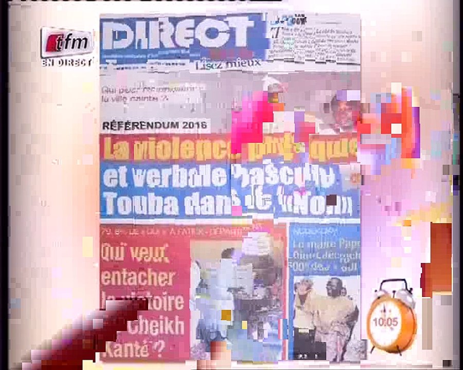 Revue De Presse  Du 22 Mars Mamadou Mouhamed Ndiaye
