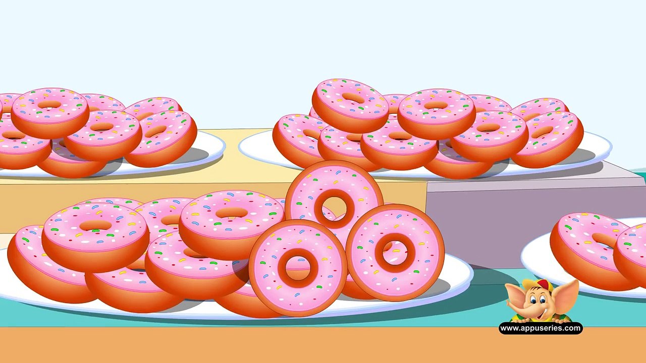 Here Is A Doughnut - Nursery Rhyme with Lyrics and Sing Along