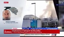 Explosions à l'aéroport de Bruxelles  18 morts et 65 blessés selon un deuxième bilan officiel